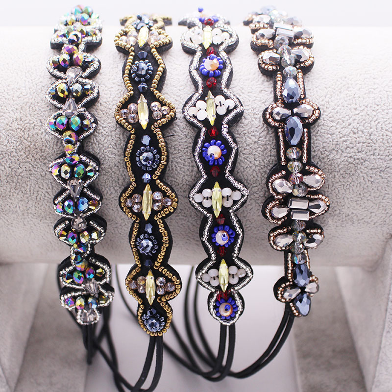 New Ethnic Fashion - ใหม่ชาติพันธุ์งานแต่งงานเจ้าสาวโลหะลูกปัดดอกไม้ Pearl ที่กำหนดเองลูกปัดสำหรับสตรีหญิงอุปกรณ์เสริมผม