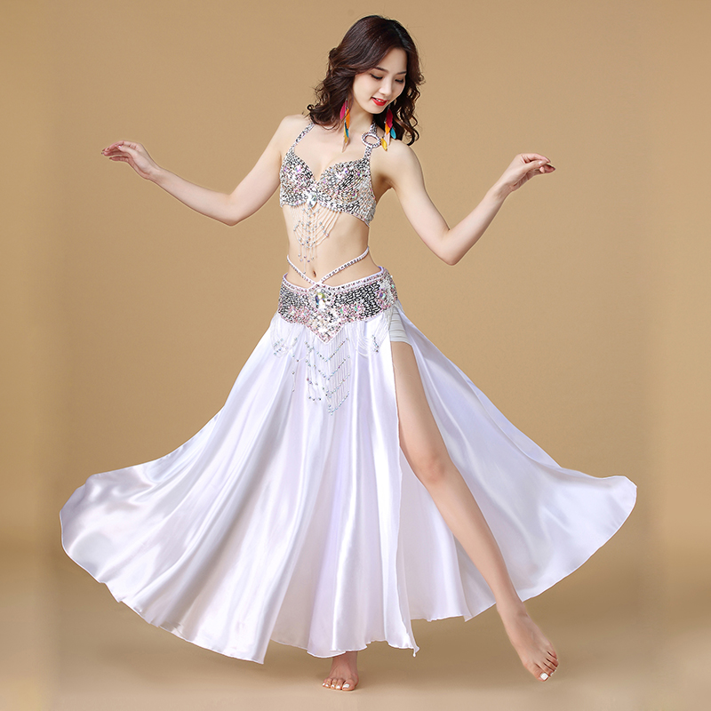 Ethnic Fashion India - Belly Dance เครื่องแต่งกายเต้นรําอินเดีย 3 ชิ้น Bra