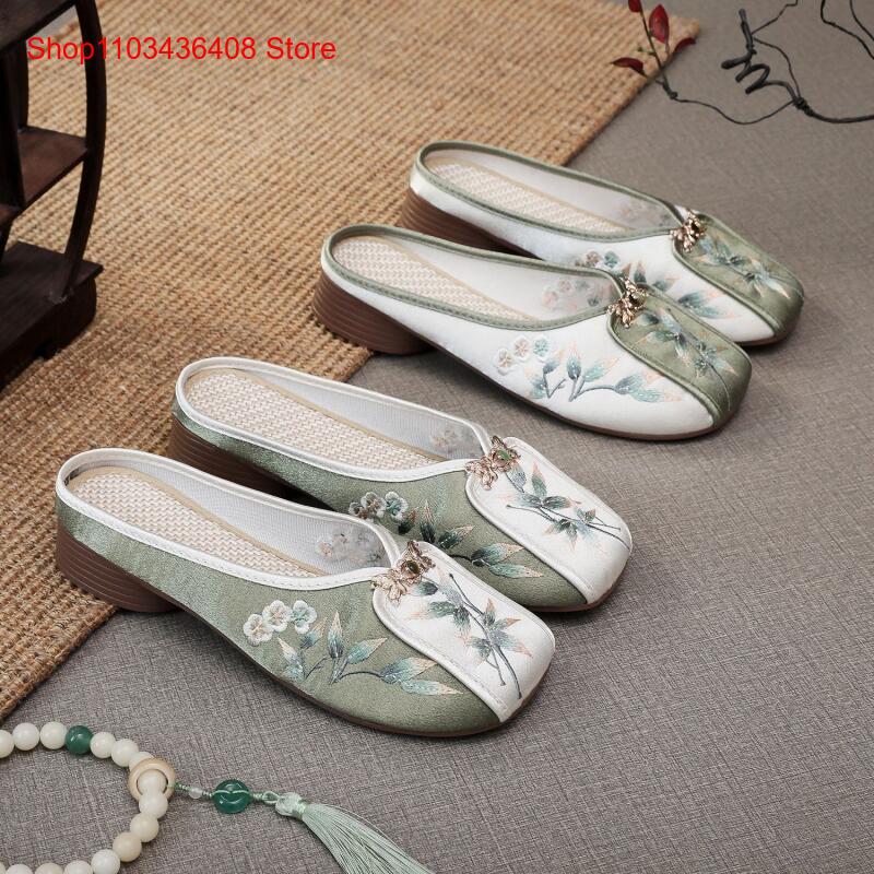 รองเท้าแตะปักลายใหม่สำหรับใส่ใ - New Ethnic Fashion บทวิจารณ์และราคา