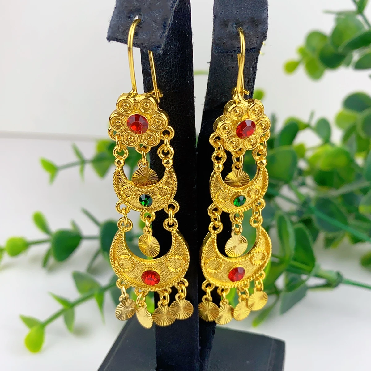 อินเดีย Drop Dangle ต่างหูเครื - Ethnic Fashion India บทวิจารณ์และราคา