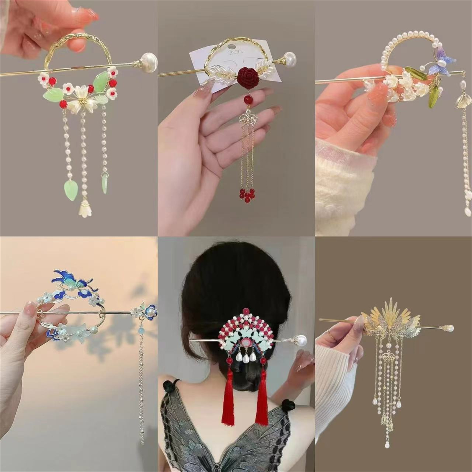 กิ๊บติดผมสไตล์ชาติพันธุ์สำหรับ - Go Ethnic Fashion บทวิจารณ์และราคา